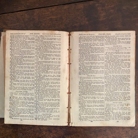 Antique Bible 1893 American Bible Society fancy hardcover old and new testaments - Picture 4 of 5